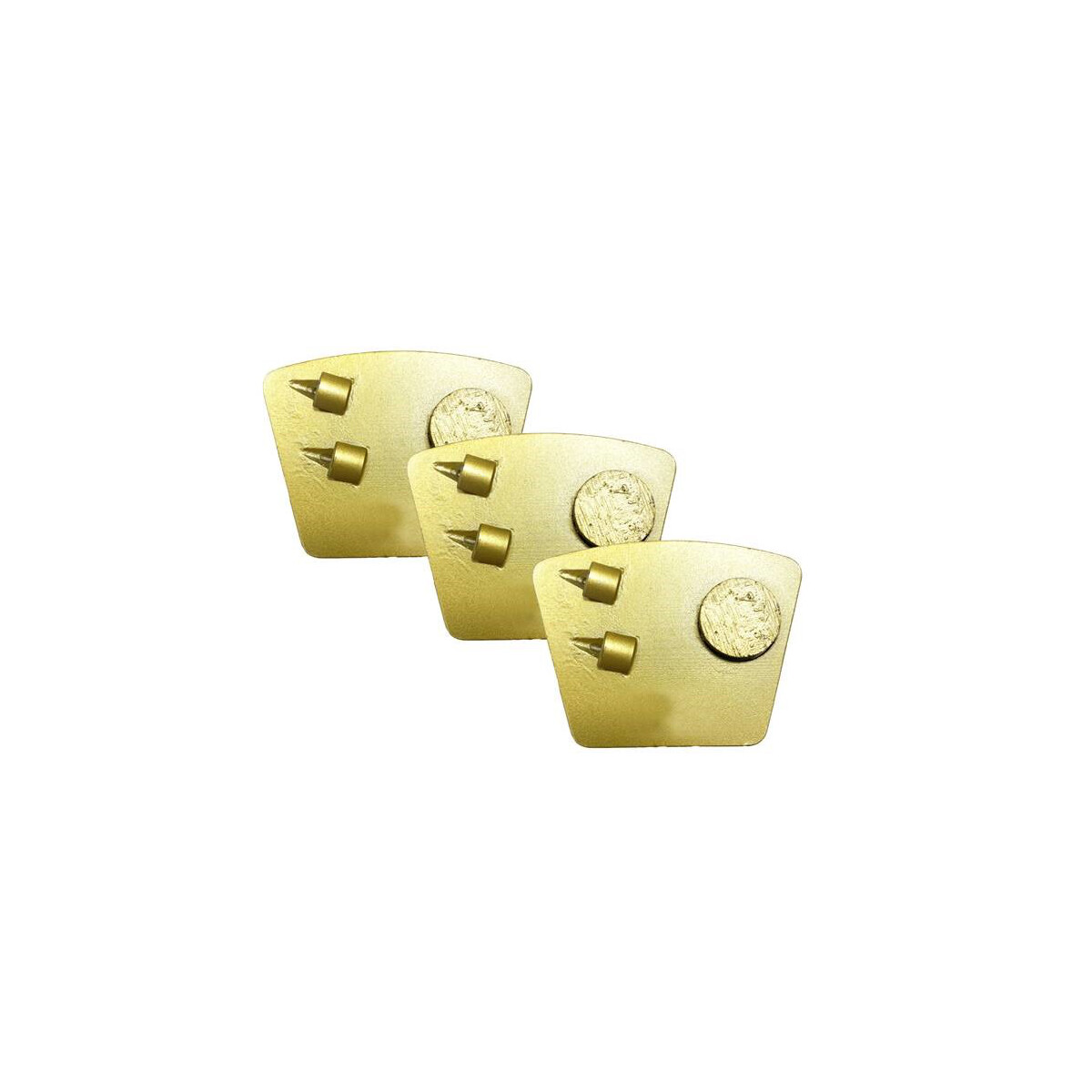 1 Satz (3Stk.) PKD + Rundsegment Schleifschuh - Gold -...
