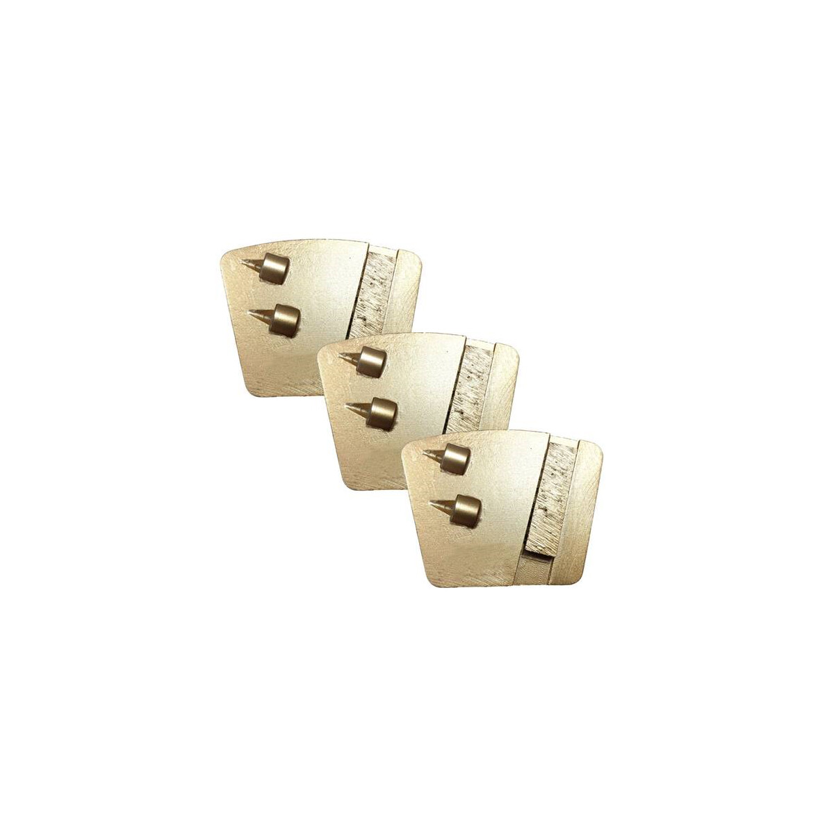 1 Satz (3Stk.) PKD + Blocksegment Schleifschuh - Bronze -...