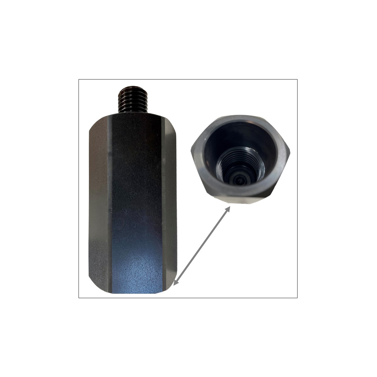 Bohrkronen - Adapter M16 Zapfen - 1 1/4" Muffe