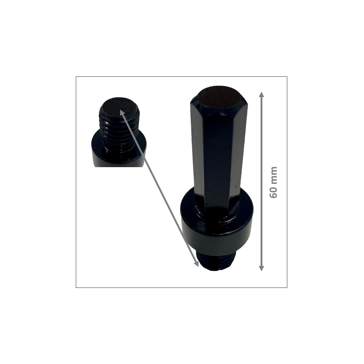 Bohrkronen - Adapter M14 Zapfen - 11 mm 6-Kant
