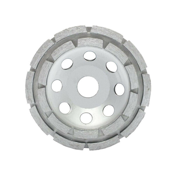 Diamond cup wheel 3000 for old concrete, silver, bore size 22,23mm  double row