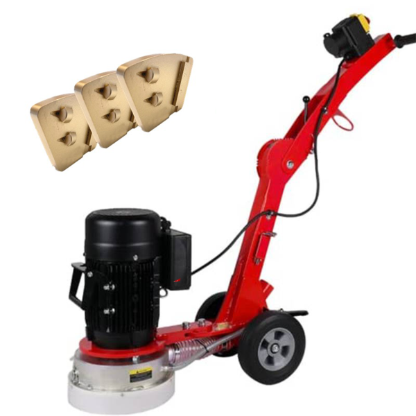 Floor grinder BS 250 with sanding shoe set for glue & paint / PCD + block segment