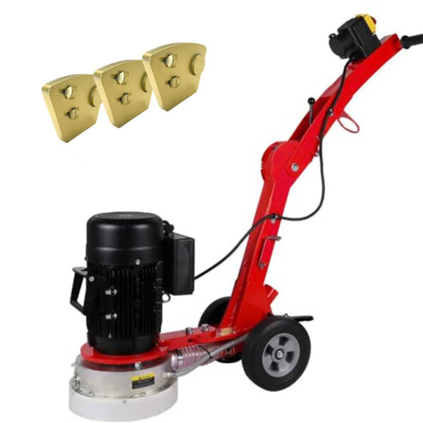 Bodenschleifmaschine BS 250 mit Schleifschuh Set für Epoxidharz & Fliesenkleber / PKD + Rundsegment