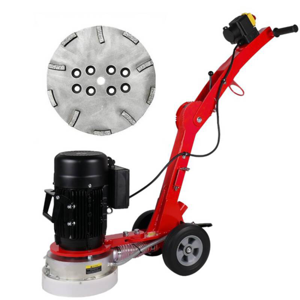 Floor grinder BS 250 with grinding plate Ø 250 mm for concrete / 10 diamond segments