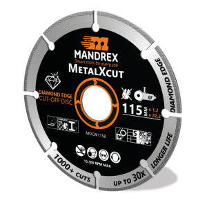 Mandrex Diamanttrennscheibe MetalXcut 115 mm