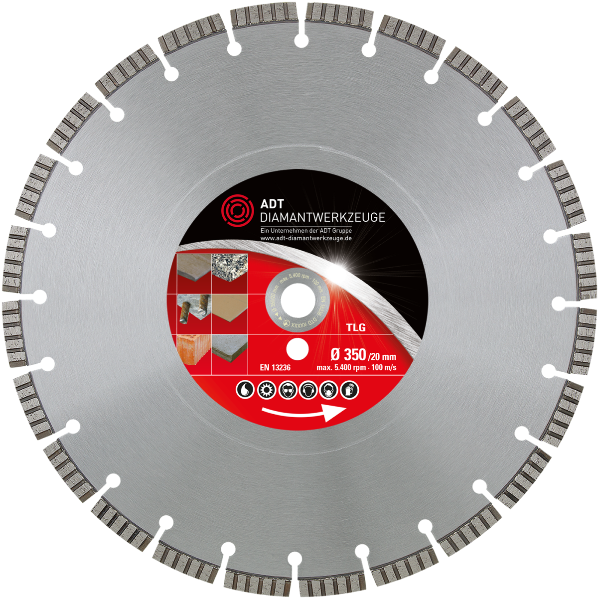 Diamond cutting disc TLG Premium / laser-welded /...