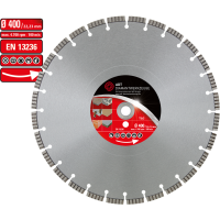 Diamond cutting disc TLG Premium / laser-welded / Ø 400 mm / 22,2 mm bore size
