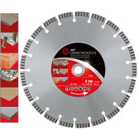 Diamanttrennscheibe TLG Premium / Lasergeschweißt / Ø 300 mm / 25,4 mm Bohrung