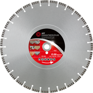 Diamond cutting disc TLG Premium / laser-welded / Ø 450 mm / 30,0 mm bore size