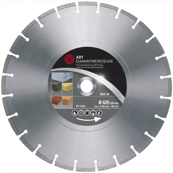 Diamond cutting disc KBS 10 Premium / tight toothed / Ø 650 mm / spezial size