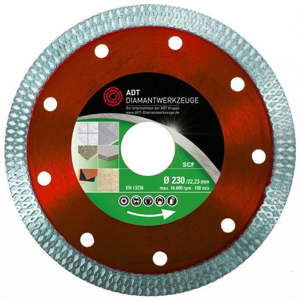 Diamond cutting disc Supercut tile / Ø 115 mm / 30,0 mm bore size