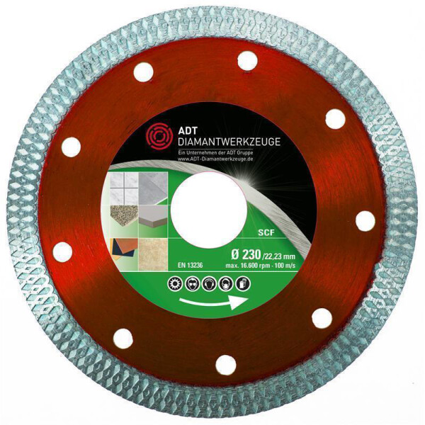 Diamond cutting disc Supercut tile / Ø 125 mm / 30,0 mm bore size