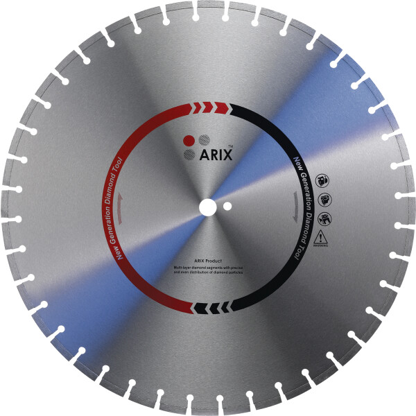 ARIX FX 15 up to 15kW / segment strength 4,0 / Ø 600 mm / bore size 25,4 mm  / section circle 90 mm x 6x M8