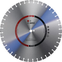 ARIX FX 15 up to 15kW / segment strength 4,0 / Ø 600 mm / bore size 25,4 mm  / section circle 90 mm x 6x M8