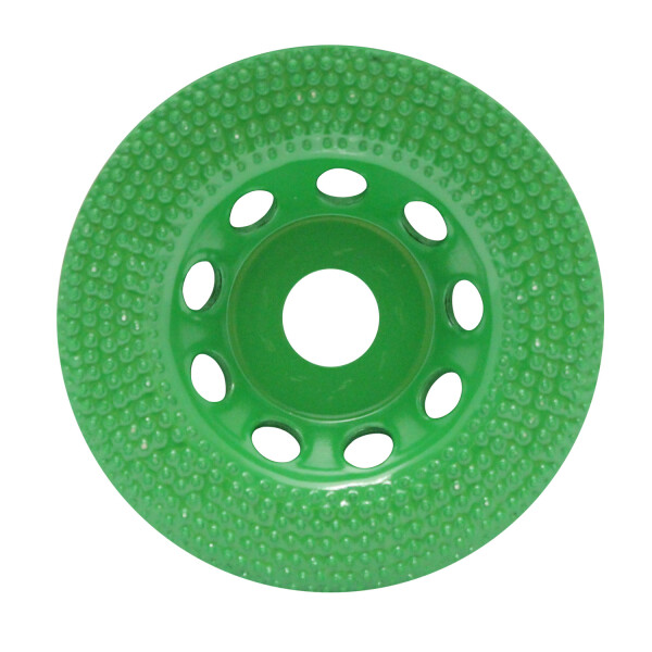 Diamond cup wheel for colour coating on stone & metal / bore size 22,23 mm
