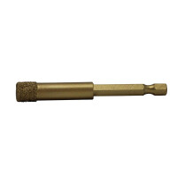 Dry drill bits for tiles 6-edged - 1/4 inch - bit absorption