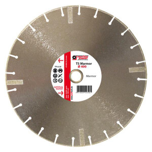 Diamond cutting disc TS-marble, galvanized, 25,4mm bore size