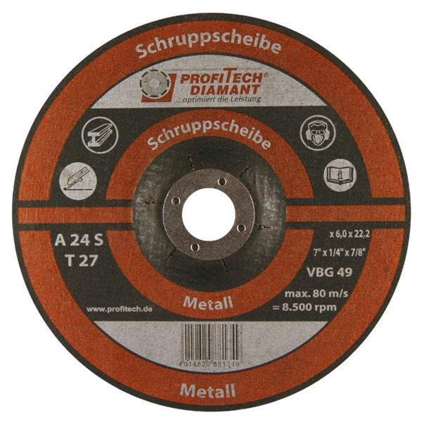 3x Schruppscheiben für Metall ø230 x 6 mm Schruppscheibe Schleifscheibe 