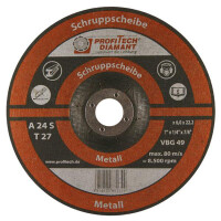 CL-Rough disc for metal, Ø115x6x22,23mm