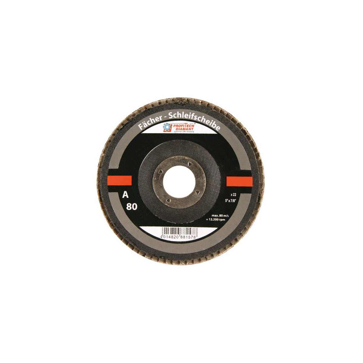 Fan grinding wheel/ Lamella sanding pad, 22,2mm bore size...