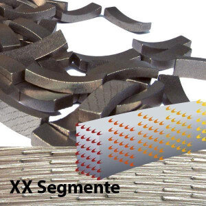 XX- Drill bit segment Matrix - Premium, segment height 9mm