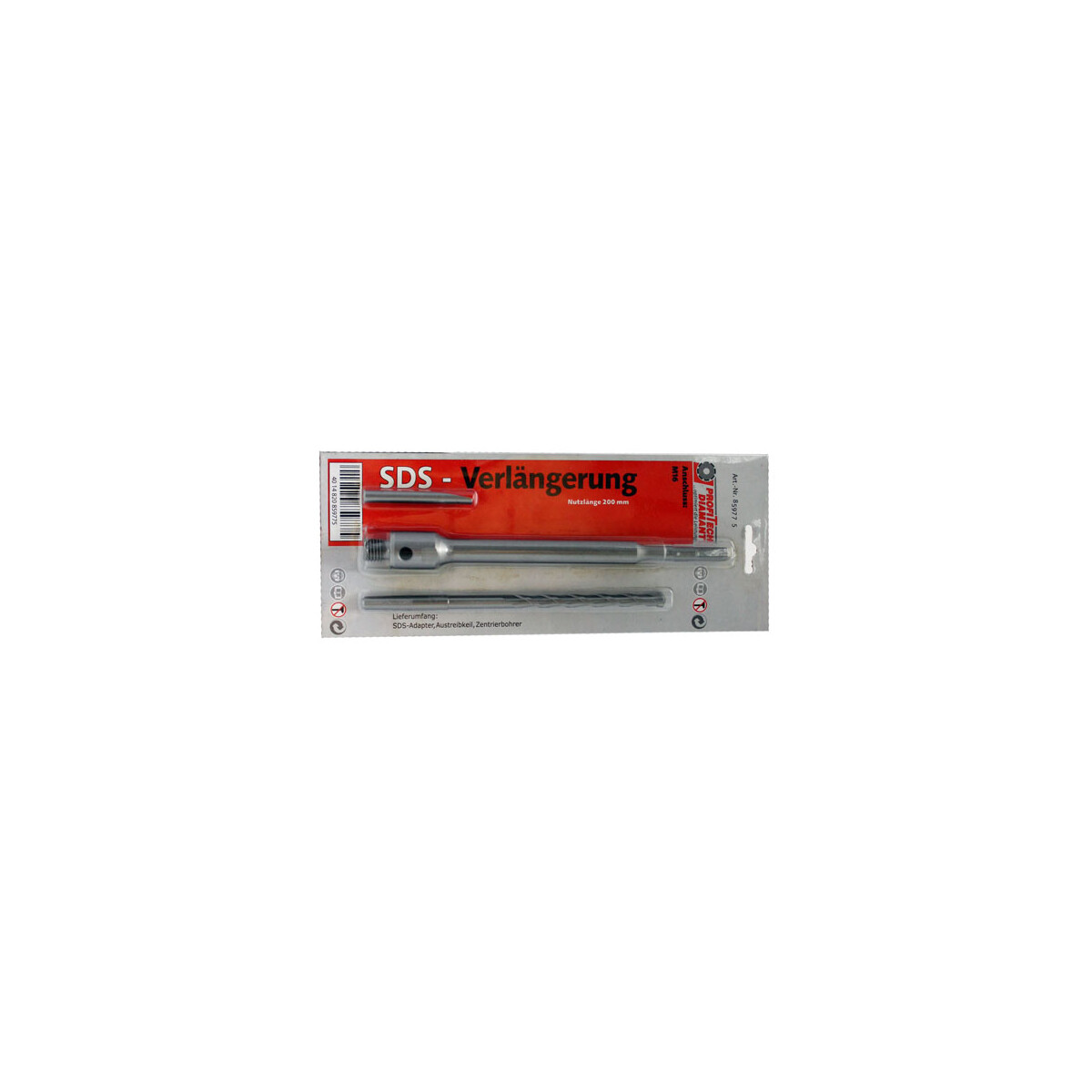 Adapterset SDS plus 200 mm incl. Zentrierbohrer Ø...