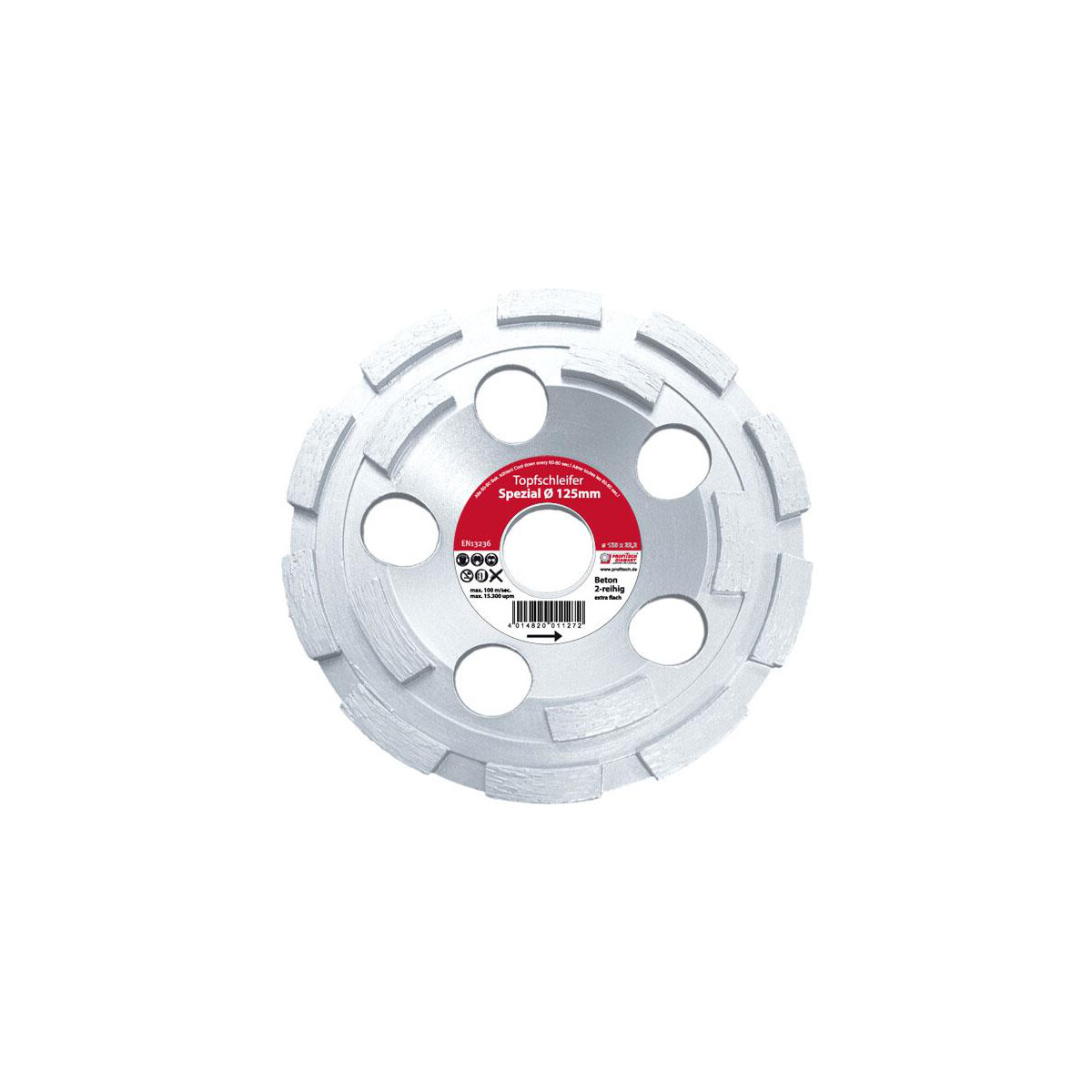Grinding cup 125/ 22,23mm double-chained (Eibenstock),...