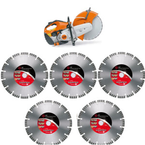 Stihl TS 420 Motortrenner incl 5x Diamanttrennscheiben