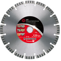 Diamond cutting disc TLG Premium / laser-welded / Ø 350 mm / 25,4 mm bore size