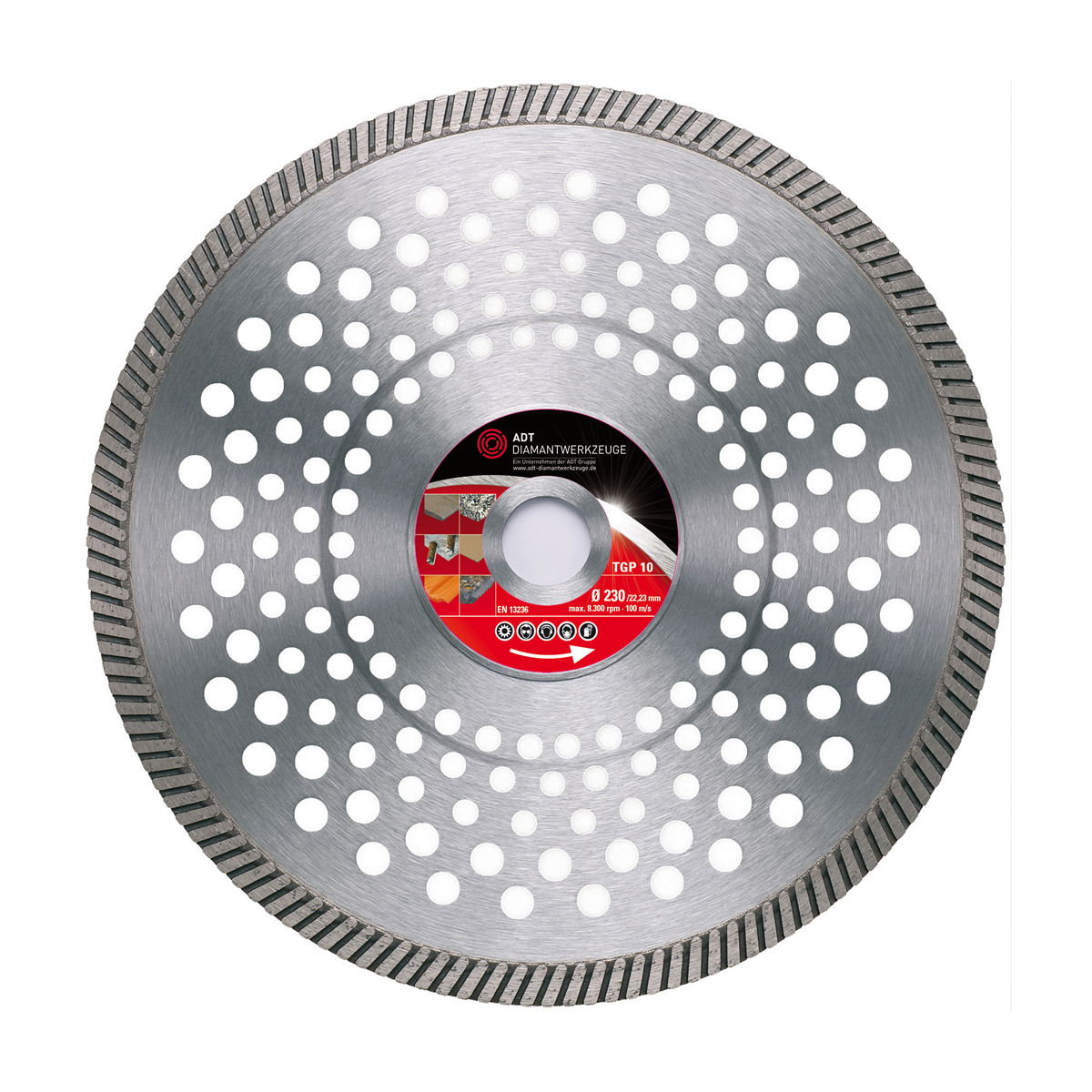 Diamond cutting disc TGP 10 Premium / reinfored iron core...