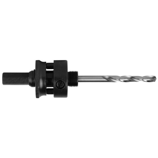 11 mm Hex "quick turn-lock" arbor for Bi-metal & multi-purpose holw saws (Ø 32 - 210 mm) incl. HSS pilot drill