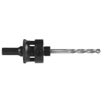 11 mm Hex "quick turn-lock" arbor for multi-purpse hole saws (Ø 32 - 210 mm) incl. carbide tipped pilot drill