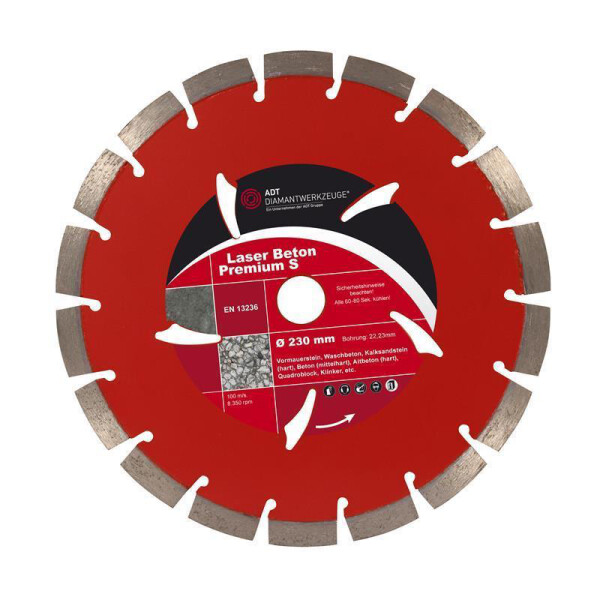 Diamond cutting disc laser concrete PREMIUM-S