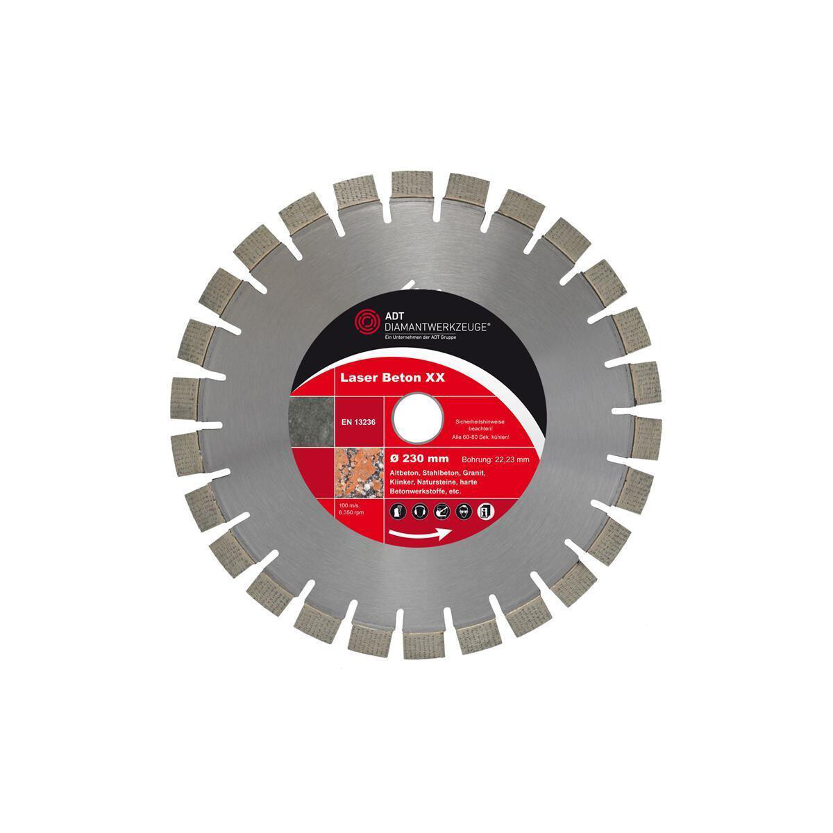 Diamond cutting disc laser concrete XX