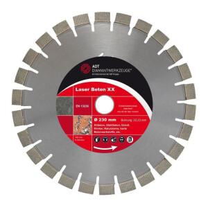 Diamond cutting disc laser concrete XX