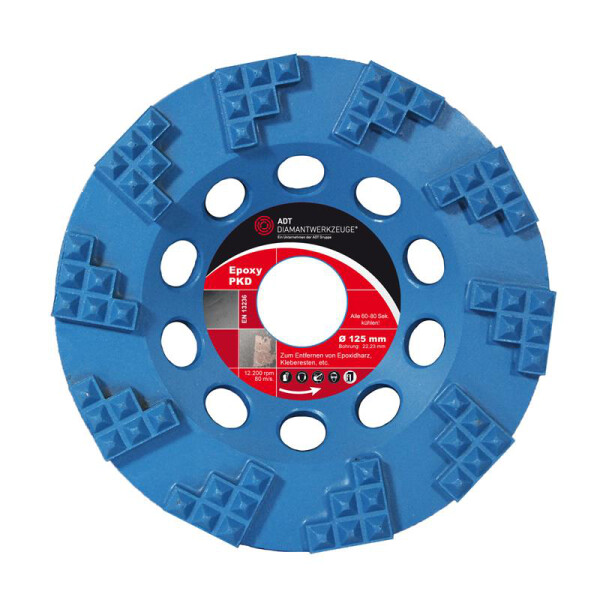 Diamond cup wheels epoxid PKD Ø 125 mm / bore size 22,23 mm