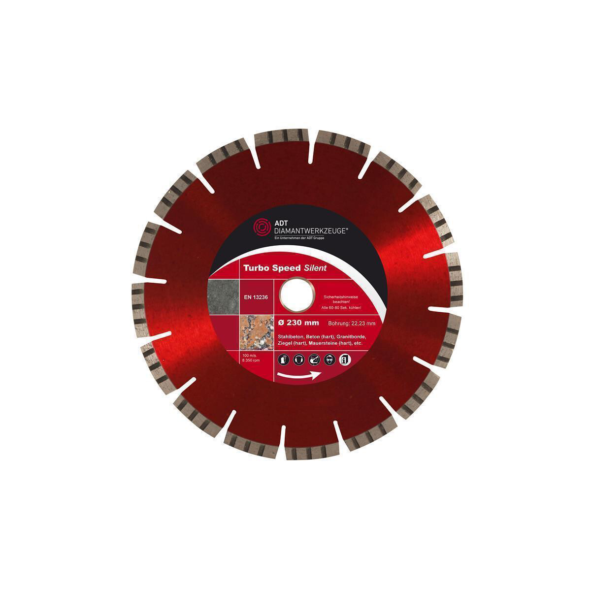 Diamond cutting disc speed silent