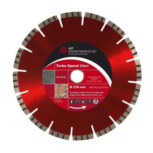 Diamond cutting disc speed silent