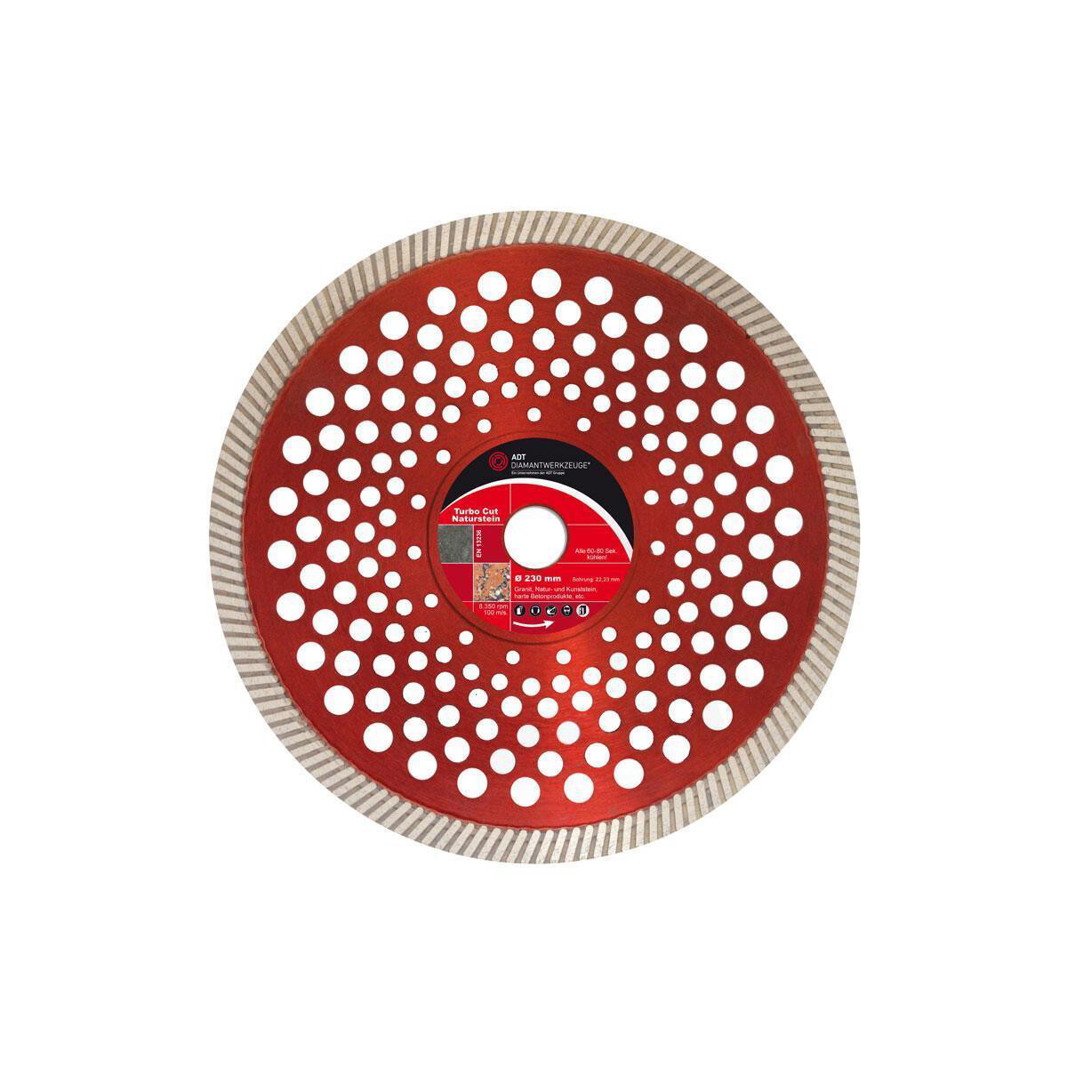 Diamond cutting disc Turbo cut natural stone