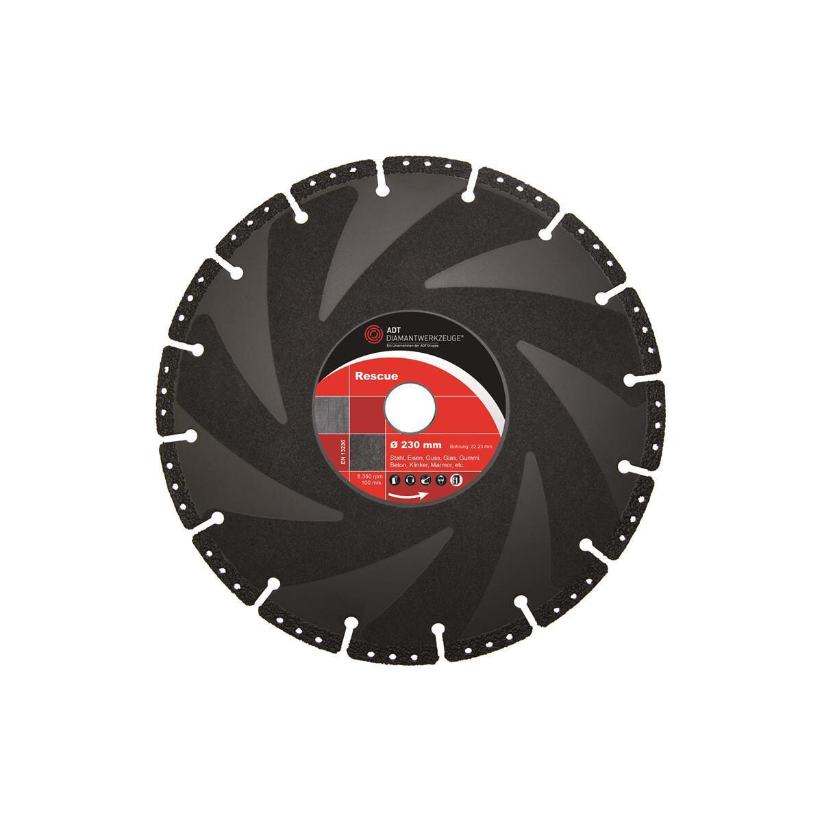 Diamond cutting disc Rescue - Universal