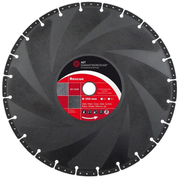 Diamond cutting disc Rescue - Universal Ø 350 mm / bore size 20,0 mm