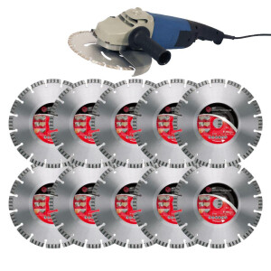 10x diamond saw blade TLG Premium Ø 230 mm incl....