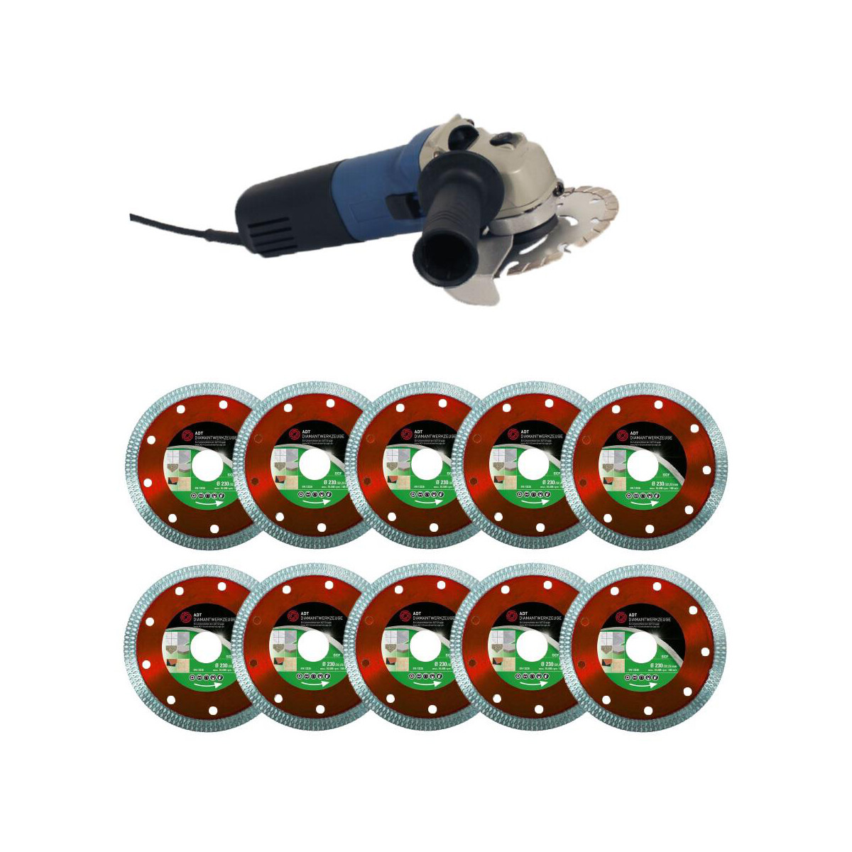 10x diamond saw blade Supercut tile Ø 125 mm incl....