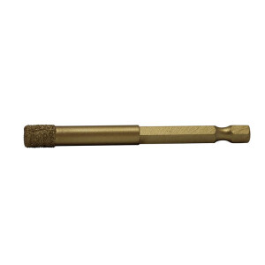 Dry drill bits for tiles Ø 8mm, 6-edged - 1/4 inch...