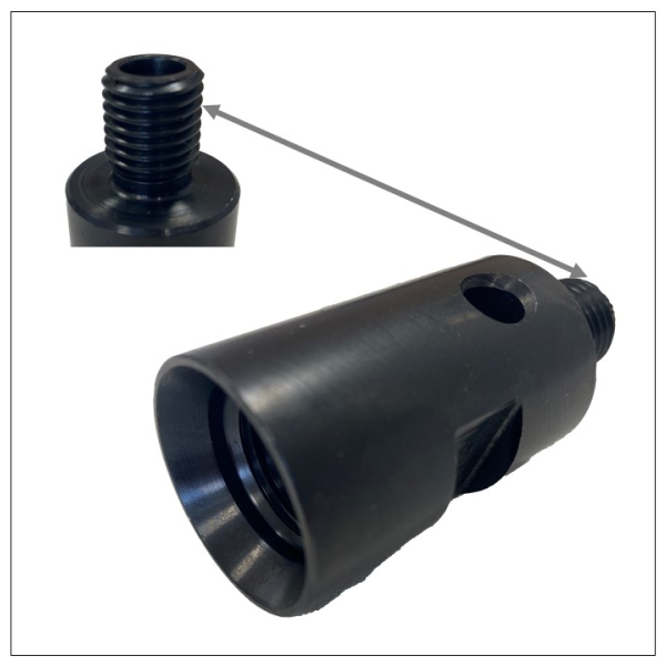 Drill bit adaptor M16 pin R 1/2‘‘ socket