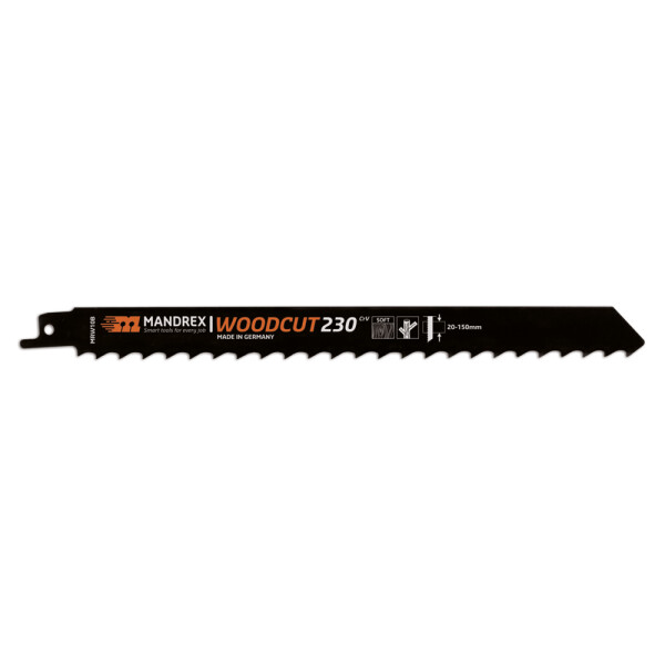 MandreX Säbelsägeblatt Holz WOODCUT T= 8,5 - 230 mm Länge
