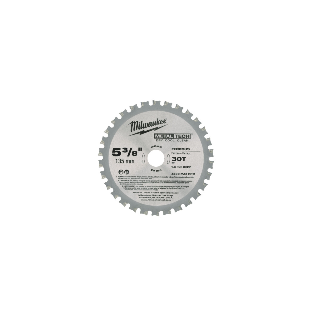 KREISSAEGEBLATT 135/20MM 30Z METALL